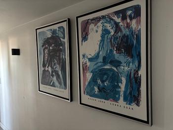 Asger Jorn kunstplakater med rammer